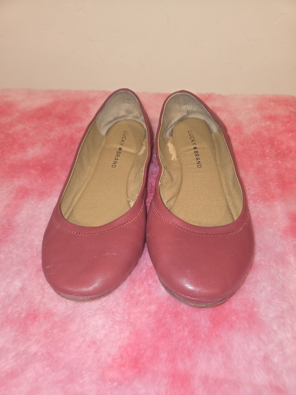 Lucky Brand Red Ballet Flats